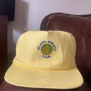 Yellow Strapback Atlanta Athletic Club Hat
